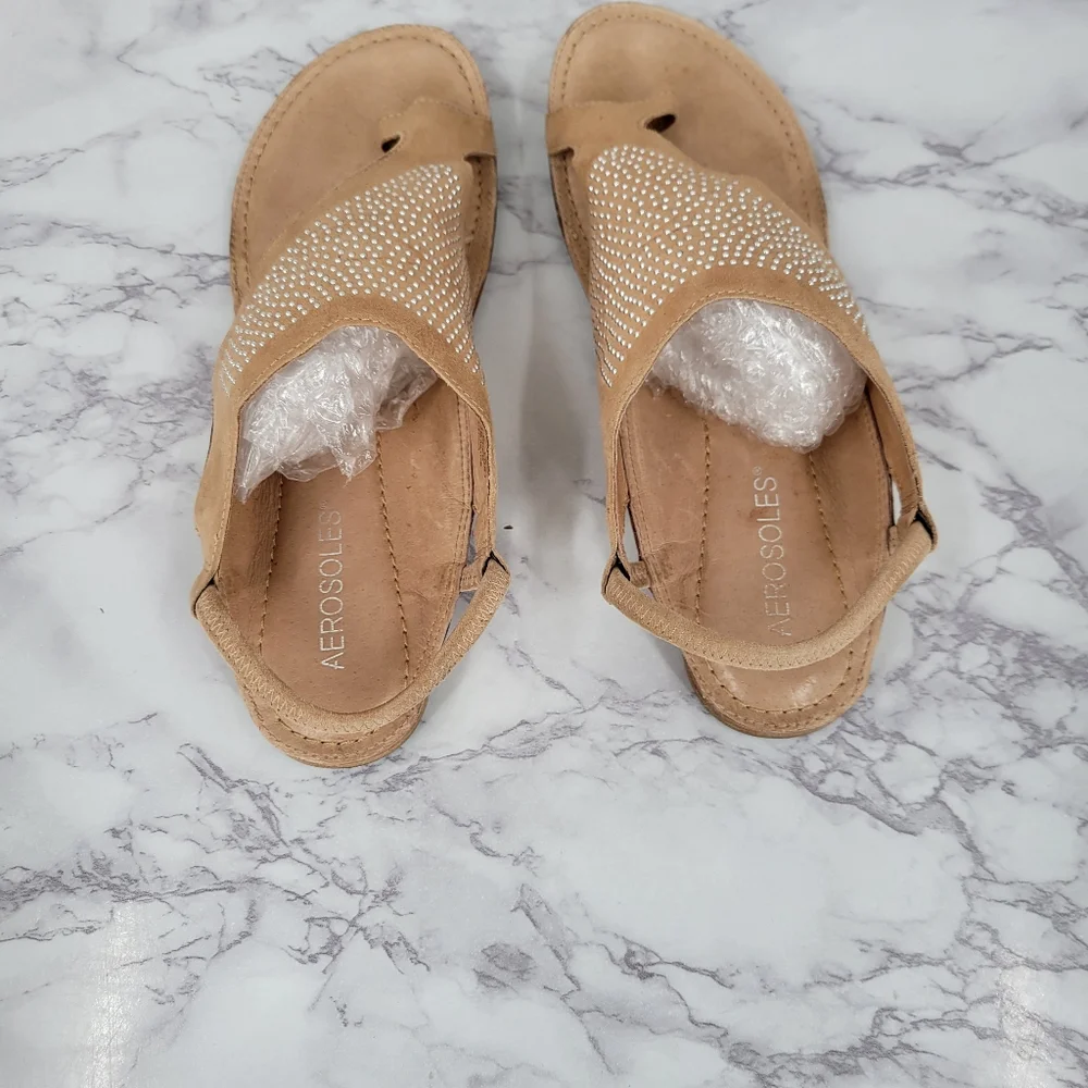 Aerosoles Women's Handbook Sandal Studded Leather - Picture 4 of 12